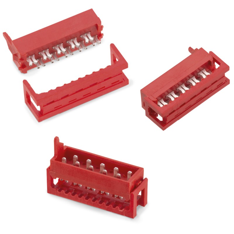 1 pcs - Wurth Elektronik 14-Way IDC Connector for Cable Mount, 2-Row