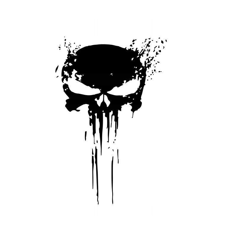 Punisher skull sticker skull skull 40 cm