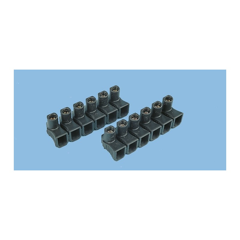 1 pcs - Legrand Non-Fused Terminal Block, 12-Way, 24A, 6 mm² Wire, Screw Down Termination