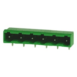 10 pcs - RS PRO 7.62mm Pitch 6 Way Right Angle Pluggable Terminal Block, Header, Through Hole, Solder Termination