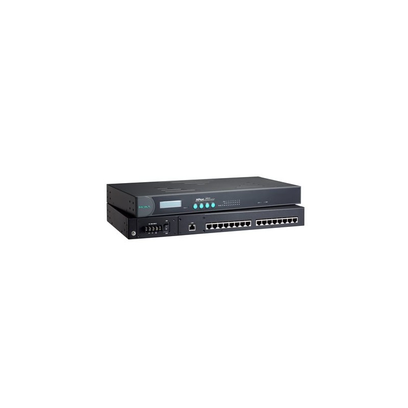 1 pcs - MOXA Device server, 16 Ethernet Port, 16 Serial Port, RS232 Interface, 921.6kbps Baud Rate