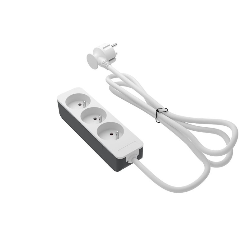 1 pcs - RS PRO 4m 3 Socket Type E - French Trailing Socket, 250 V, IP20