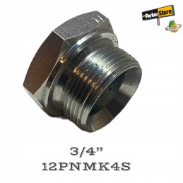 Parker 12pnmk4ss thread 3 4 bspp cap body