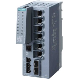 1 pcs - Siemens SCALANCE Series DIN Rail, Wall Ethernet Switch, 6 RJ45 Ports, 10/100/1000Mbit/s Transmission, 24V dc