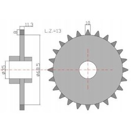 Wheel with 13 3 4 fi 35 2213011147 spreader 2213011141