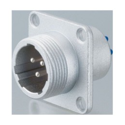 1 pcs - Nanahoshi Kagaku Circular Connector, 12 Contacts, Panel Mount, Socket, Male, NJC Series