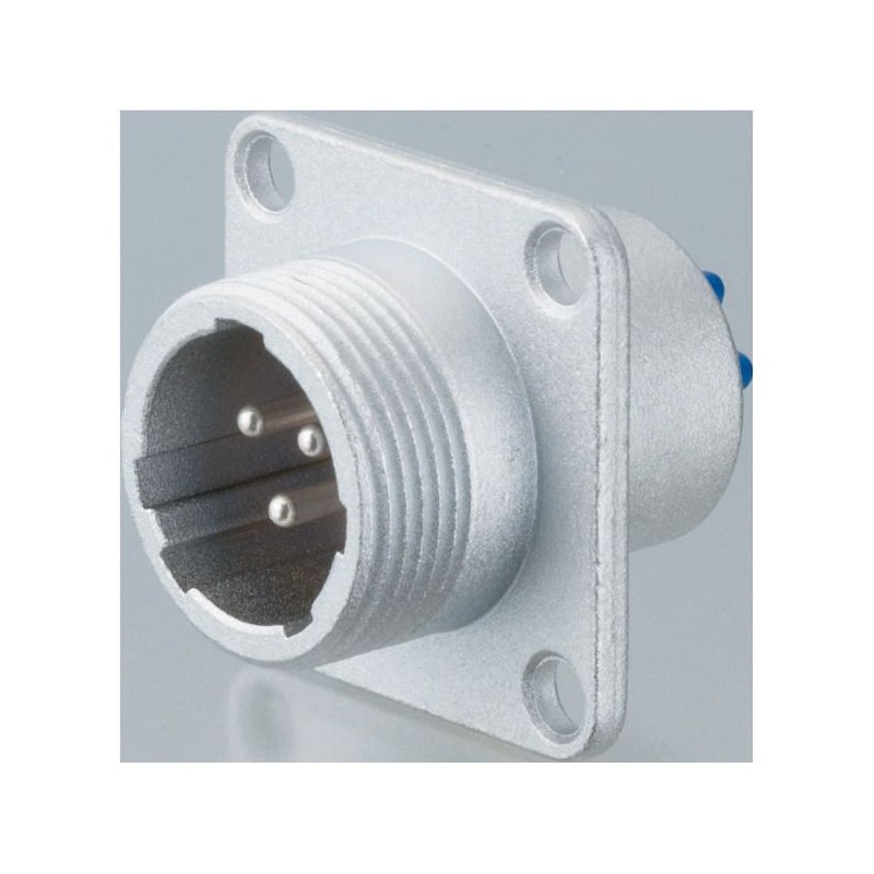 1 pcs - Nanahoshi Kagaku Circular Connector, 12 Contacts, Panel Mount, Socket, Male, NJC Series
