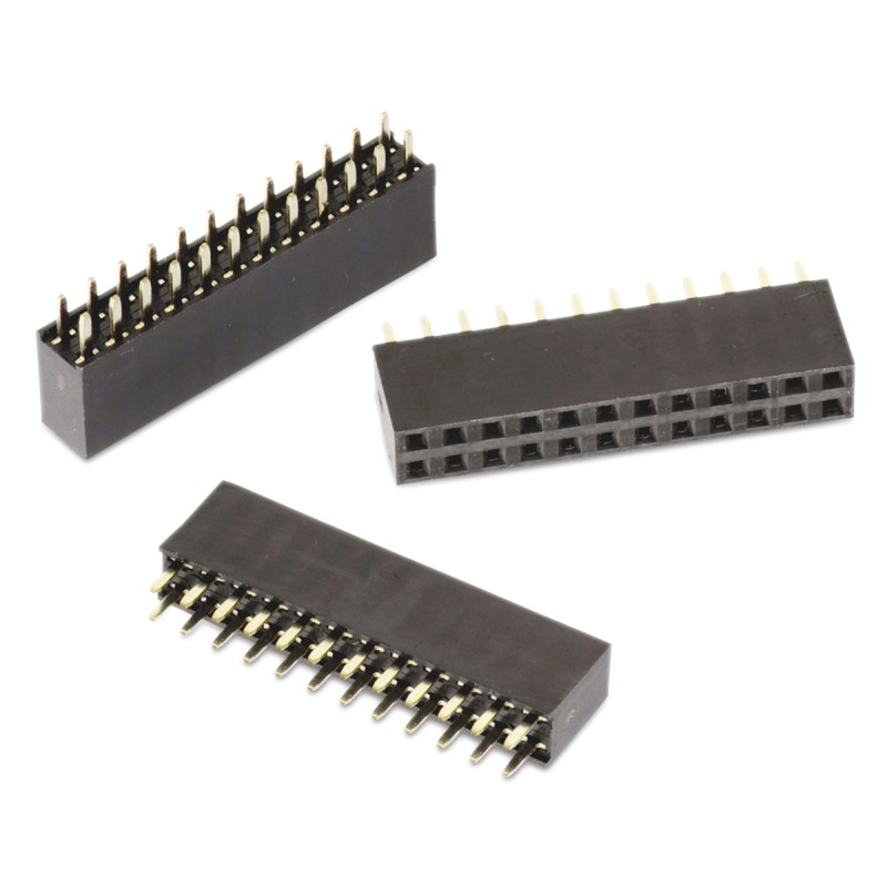 1 pcs - Wurth Elektronik WR-PHD Series Straight Through Hole Mount PCB Socket, 32-Contact, 2-Row, 2.54mm Pitch, Solder