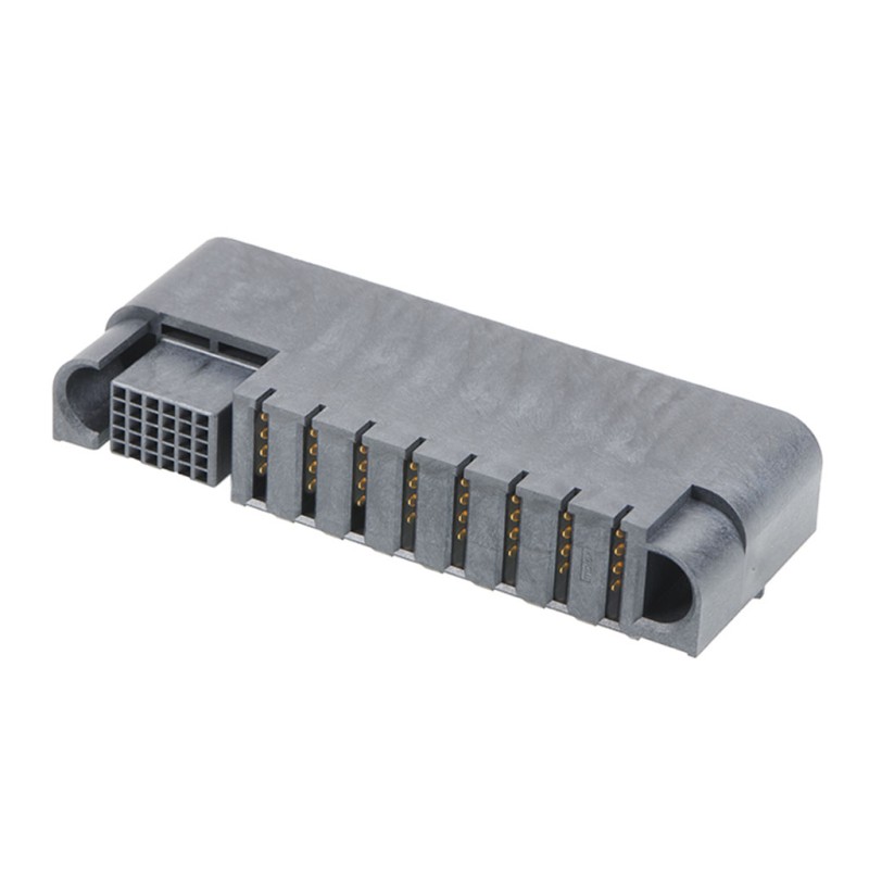 1 pcs - Molex 214115 Series Right Angle PCB Mount PCB Socket, 8P + 30S-Contact, 5-Row, 2 Pitch, Through Hole Termination