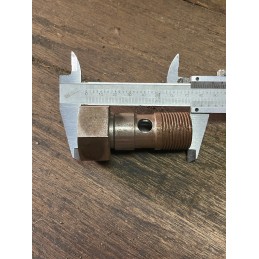 Hollow overflow screw, long 75 mm