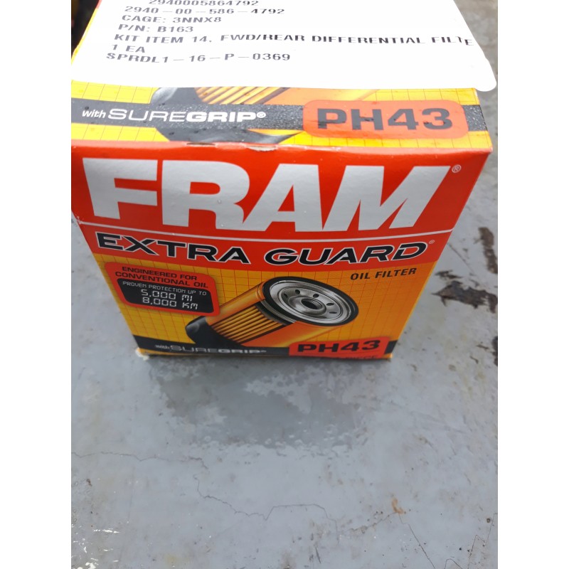 Fram ph43 oil filter