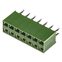 10 pcs - TE Connectivity AMPMODU HV100 Series Straight Through Hole Mount PCB Socket, 14-Contact, 2-Row, 2.54mm Pitch, Solder