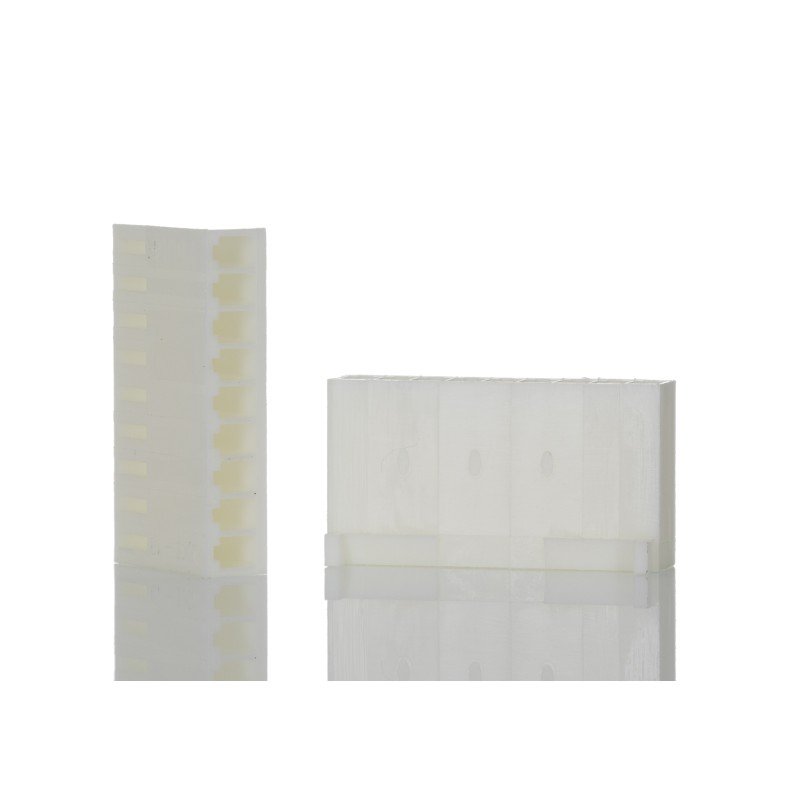 10 pcs - Molex, KK 254 Female Connector Housing, 2.54mm Pitch, 9 Way, 1 Row