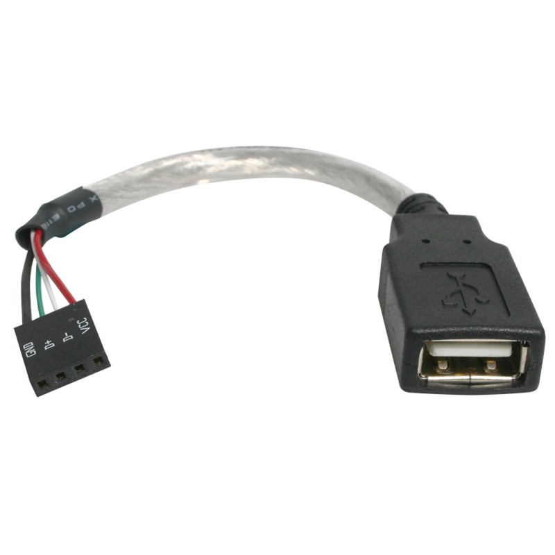 1 pcs - StarTech.com USB 2.0 Cable, Female 4 Pin IDC to Female USB A Cable, 15cm