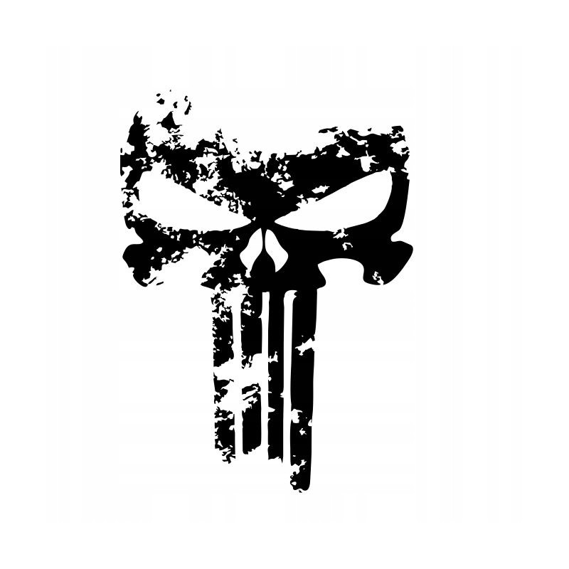 Punisher skull sticker skull skull 55 cm ab17