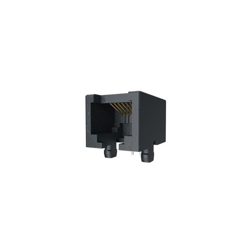 10 pcs - Amphenol ICC 54601 Series Female Ethernet Connector, Through Hole