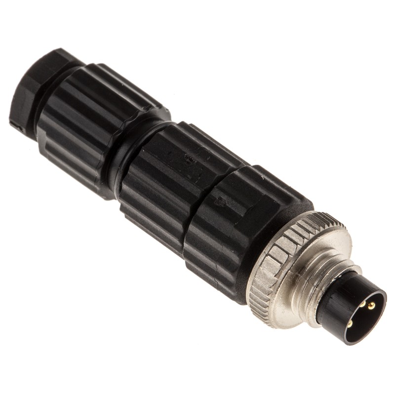 1 pcs - Hirschmann Circular Connector, 3 Contacts, Cable Mount, M8 Connector, Plug, Male, IP67, E Series