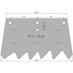 Drum comb 5mm spreader 2213190040