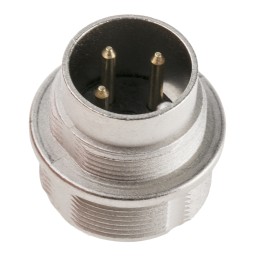 1 pcs - Lumberg 3 Pole Din Plug, DIN EN 60529, 5A, 250 V ac IP68, Male, Wall Mount