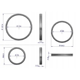Set of cylinder seals d47 sanok f 308