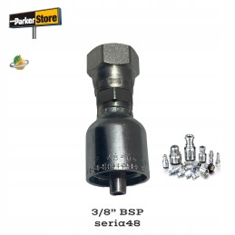 Parker 19248 6 5 ferrule straight connector 3 8 bsp