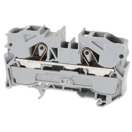 10 pcs - Wago TOPJOB S, 2010 Series Grey Feed Through Terminal Block, 10mm², Single-Level, Push-In Cage Clamp Termination, ATEX