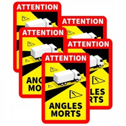 Angles morts sticker, truck blind spots, set of 5 pcs