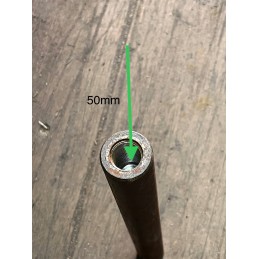 Female pin oe35mm l 320mm pipe connector female thread double-sided female