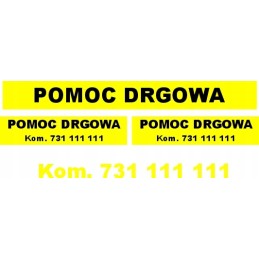 Stickers set roadside assistance tow truck tow truck