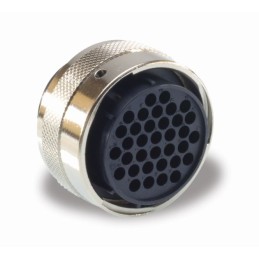 1 pcs - ITT Cannon Circular Connector, 8 Contacts, Panel Mount, Socket, Female, IP65, Trident Ringlock Series