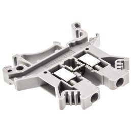 10 pcs - Phoenix Contact UK 2.5 N Series Grey DIN Rail Terminal Block, 0.2 - 2.5mm², Single-Level, Screw Termination, ATEX