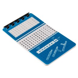 1 pcs - RS PRO Adhesive Cable Markers, Black on White, Pre-printed '0 - 15, -, /, +, A - Z'