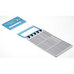 1 pcs - RS PRO Adhesive Cable Markers, Black on White, Pre-printed '0 - 15, -, /, +, A - Z'