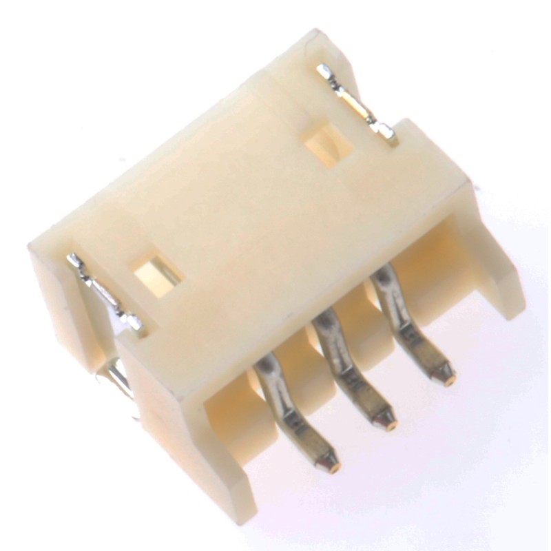 10 pcs - JST ZH Series Right Angle Surface Mount PCB Header, 3 Contact(s), 1.5mm Pitch, 1 Row(s), Shrouded