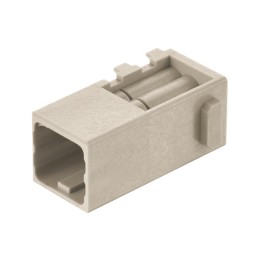 1 pcs - HARTING Crimp Connector Cube, 6 Way, 10A, Male, Han-Modular, Han-Domino, Cable Mount, 250 V