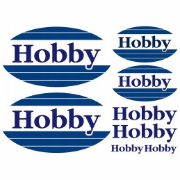 Hobby camping camper stickers set