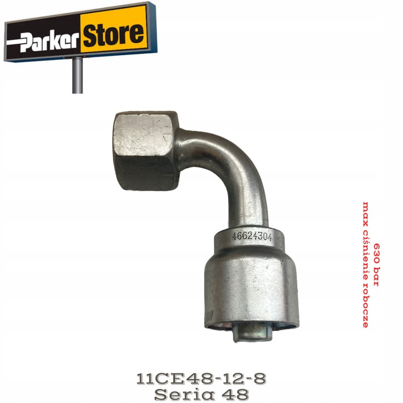 Parker 11ce48 12 8 parkrimp hose fittings 90 dkos