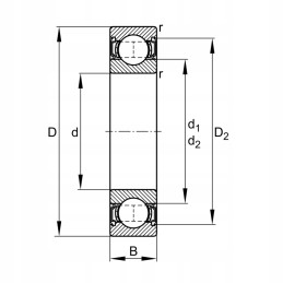 Ina 61811 2rs ball bearing usually