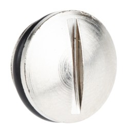 1 Pack of 10 - Lapp Blanking Plug, M12, Nickel Plated Brass, 14mm Diameter, Threaded