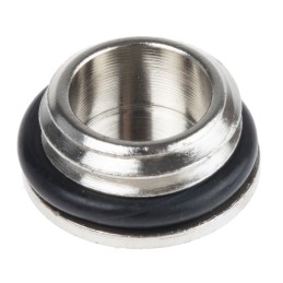 1 Pack of 10 - Lapp Blanking Plug, M12, Nickel Plated Brass, 14mm Diameter, Threaded