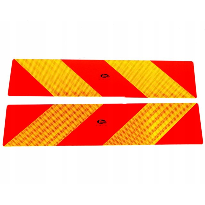 Reflective warning board, 2 pcs. 565mm 140mm