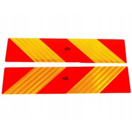 Reflective warning board, 2 pcs. 565mm 140mm
