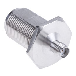 1 pcs - Huber+Suhner Straight 50Ω RF Adapter N Socket to SMA Socket 18GHz