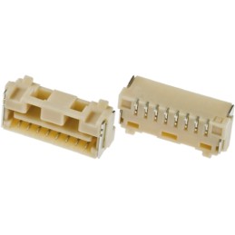 10 pcs - Molex CLIK-Mate Series Right Angle Surface Mount PCB Socket, 8-Contact, 1-Row, 1.25mm Pitch, Solder Termination