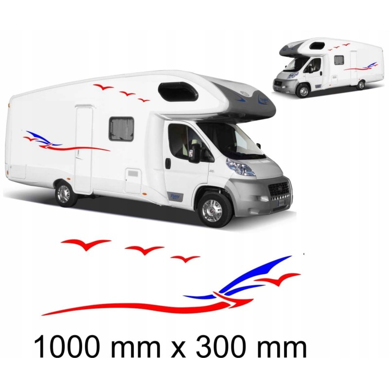 Set of Adria camping trailer stickers