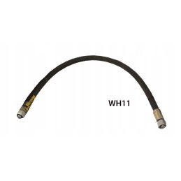 Crimped hydraulic hose pipe, 80 cm