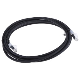 1 pcs - RS PRO Cat6a Male RJ45 to Male RJ45 Ethernet Cable, S/FTP, Black LSZH Sheath, 3m