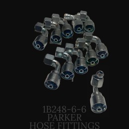 Parker 1b248 6 6 connection 3 8 bsp parkrimp hose