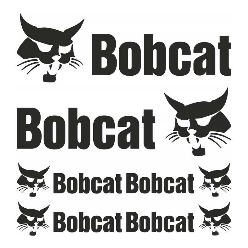 Bobcat stickers excavator loader set xxl