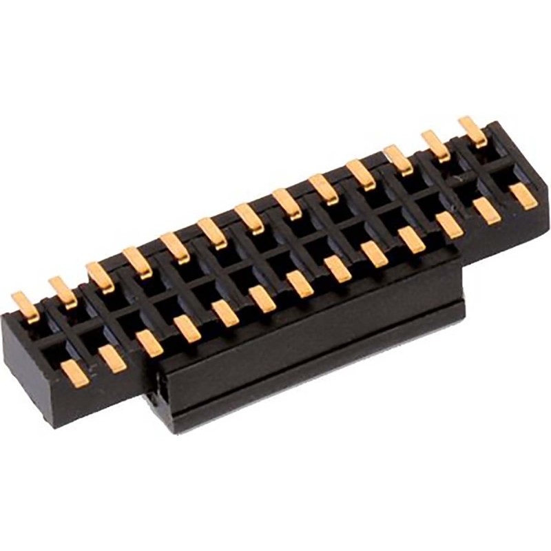 5 pcs - Wurth Elektronik WR-PHD Series Vertical Surface Mount PCB Socket, 10-Contact, 2-Row, 1.27 Pitch, SMT Termination